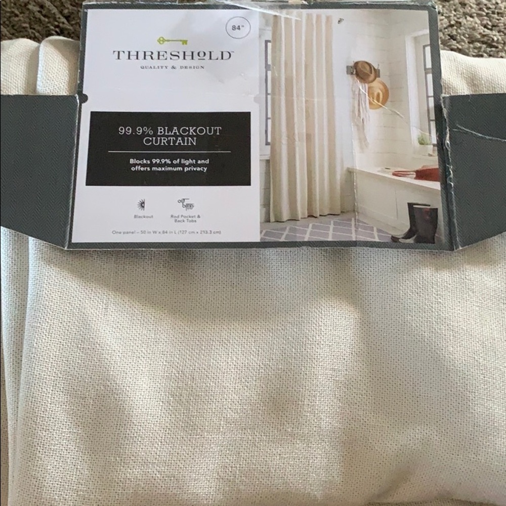 Threshold Blackout Curtain 84”